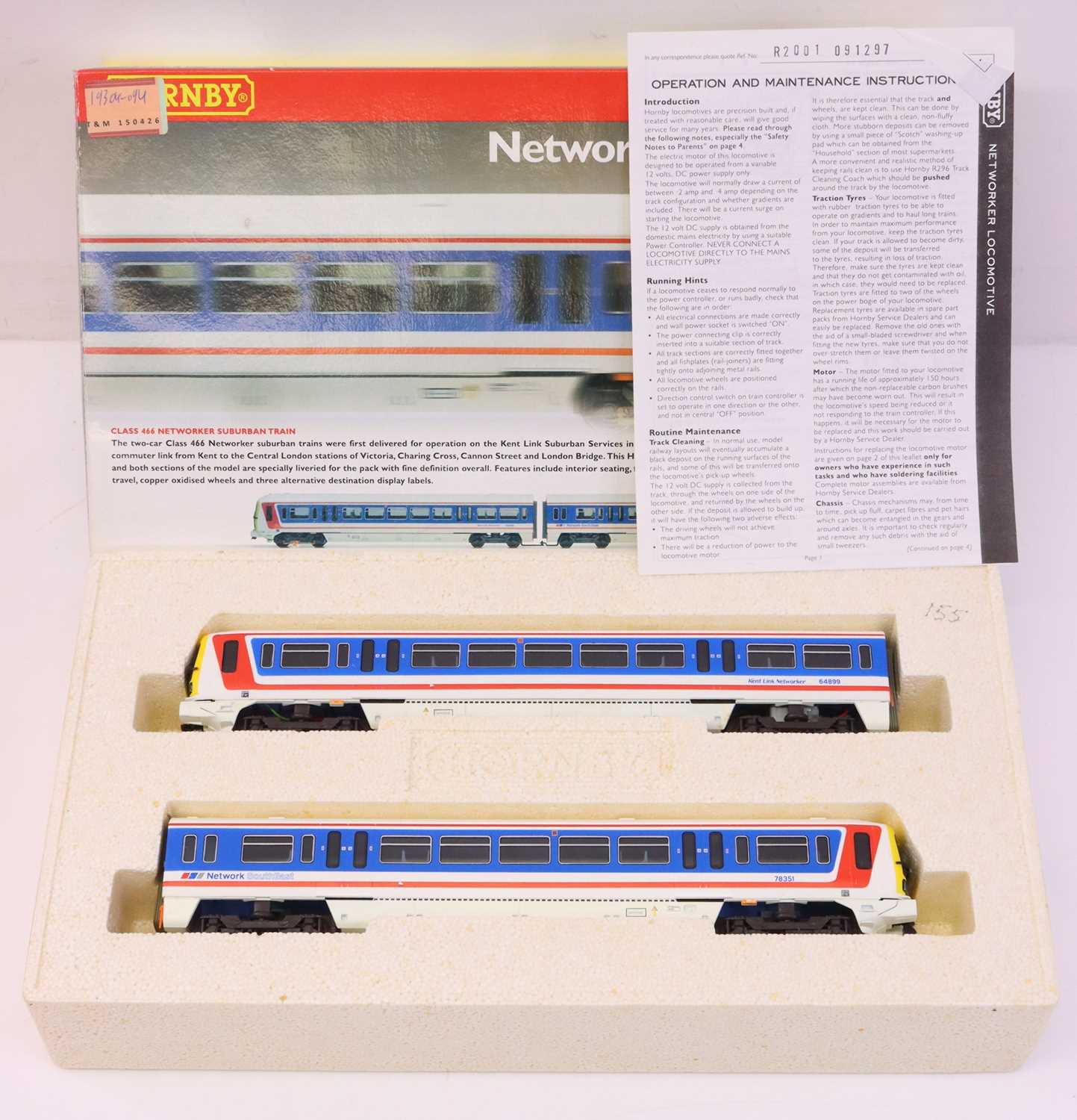 Lot 94 - Hornby 00 gauge R2001 Networker Suburban train...
