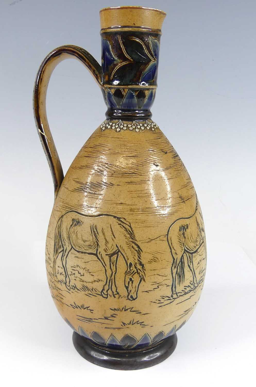 Lot 2055 - Hannah Barlow (1851-1916) for Doulton Lambeth -...