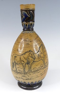 Lot 2055 - Hannah Barlow (1851-1916) for Doulton Lambeth -...