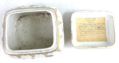 Lot 2037 - A 19th century Meissen porcelain box and cover,...