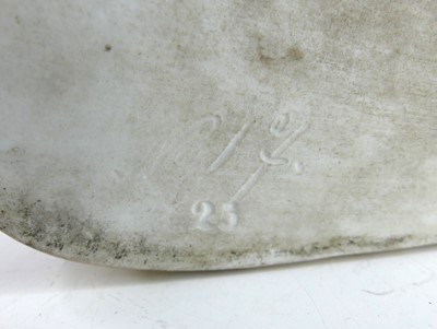 Lot 2037 - A 19th century Meissen porcelain box and cover,...
