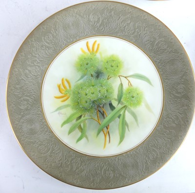 Lot 2056 - A Royal Worcester Australian Flower series...