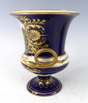Lot 2038 - An early 19th century Derby porcelain campagna...