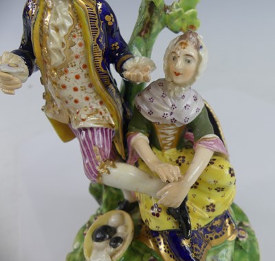 Lot 2046 - A Crown Derby porcelain figure group 'the...