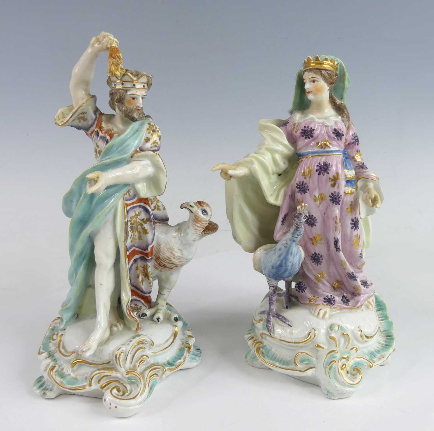 Lot 2049 - A pair of late 18th century Derby porcelain...