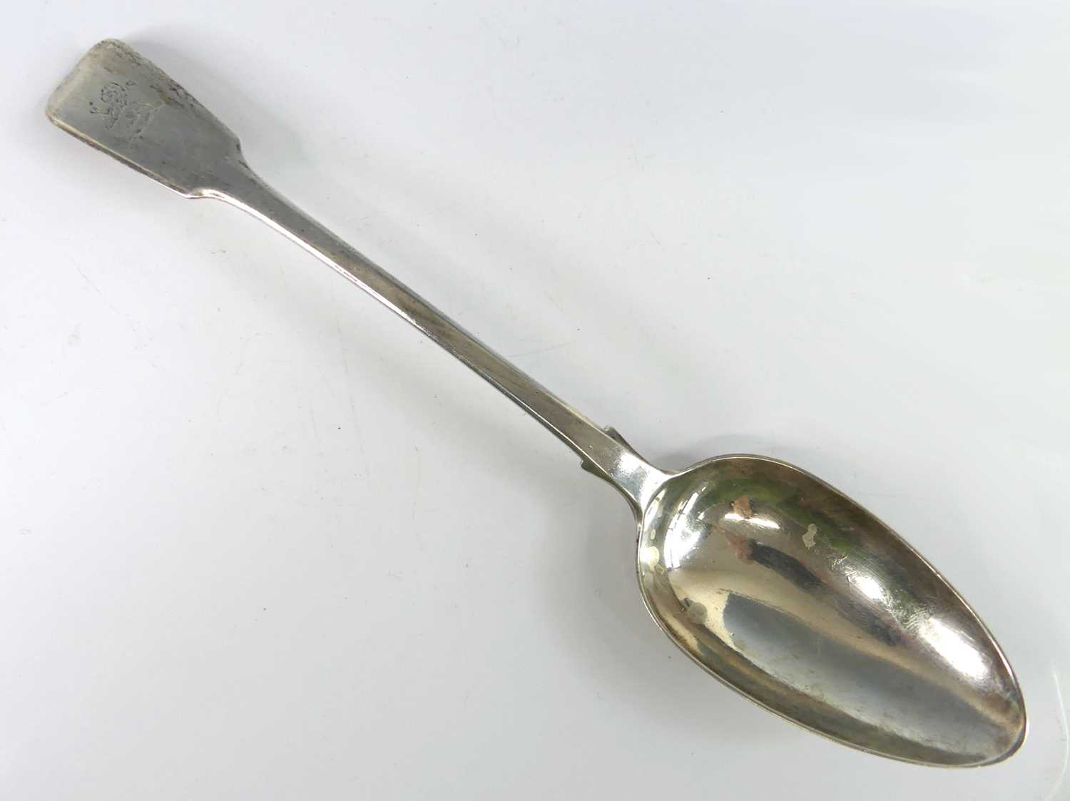 Lot 2087 - A William IV silver serving spoon, in the...