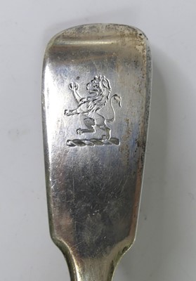 Lot 2087 - A William IV silver serving spoon, in the...
