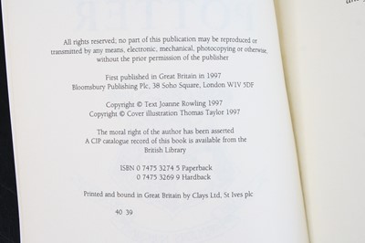 Lot 2022 - Rowling, J.K.: Harry Potter and the...