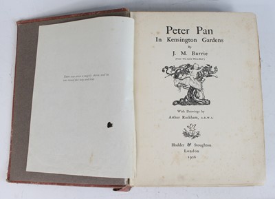 Lot 2013 - Barrie, J.M.: Peter Pan In Kensington Gardens,...