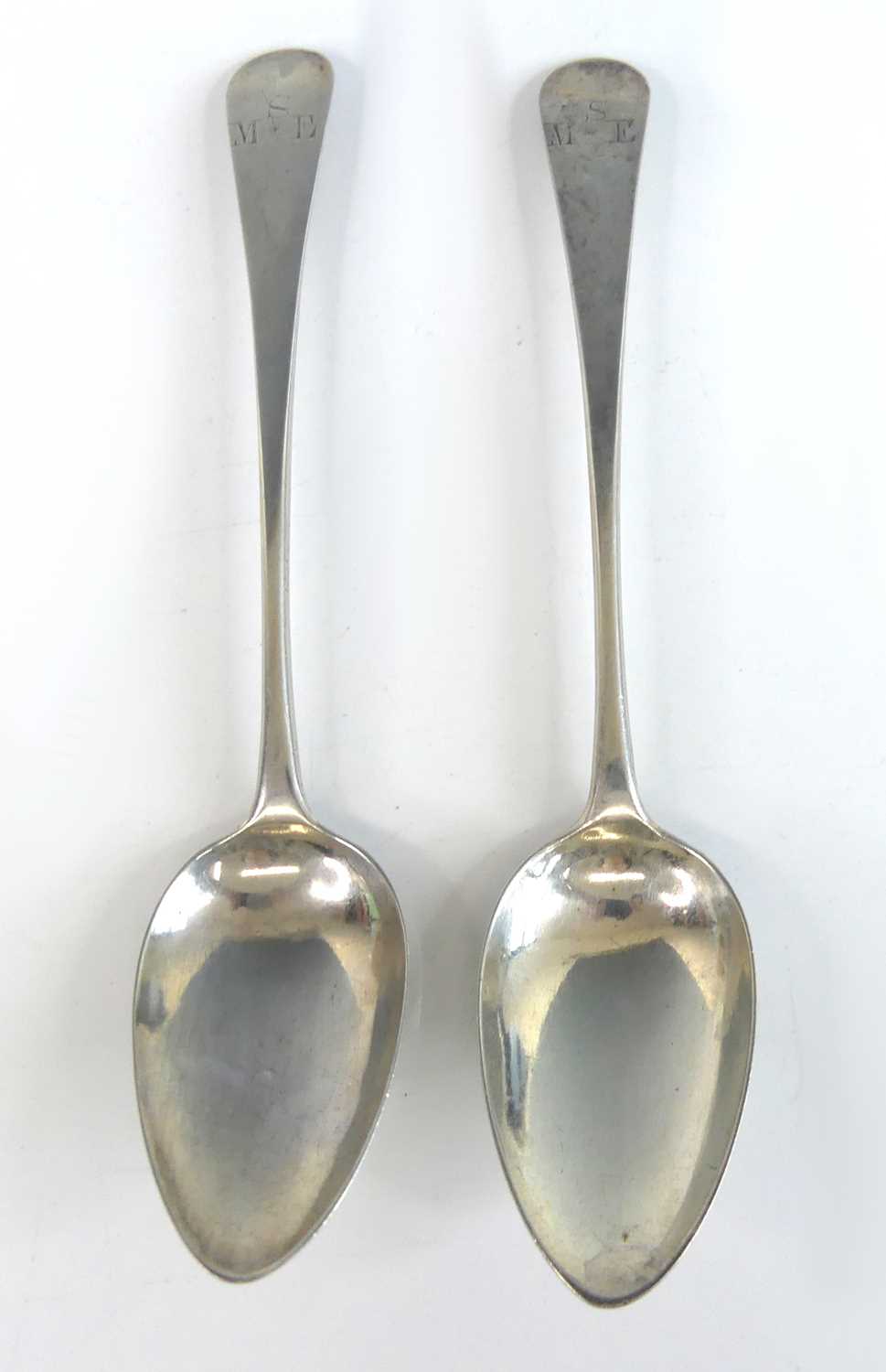 Lot 2077 - A pair of George III Newcastle silver...