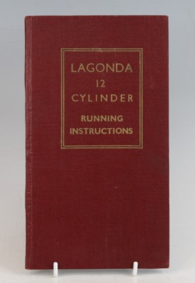 Lot 2012 - Lagonda: 4 1/2 Litre Instruction Book, bound...