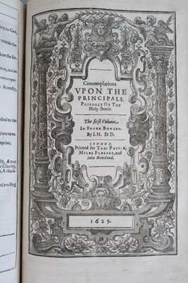 Lot 2002 - Hall, Joseph: The Works Of Joseph Hall Doctor...