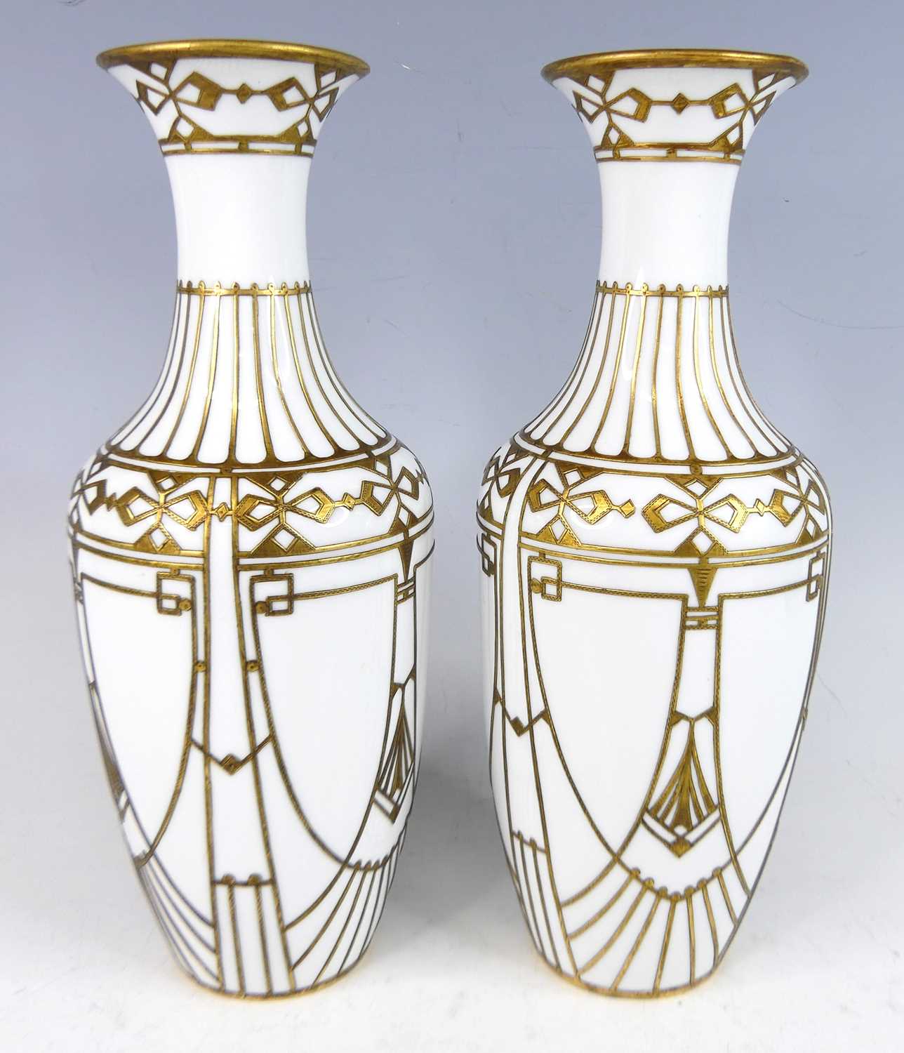 Lot 1 - A pair of circa 1900 Austrian Secessionist...