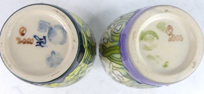 Lot 42 - Two contemporary Moorcroft miniature...