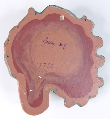 Lot 34 - A 1930s Goldscheider painted terracotta wall...