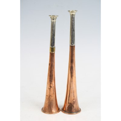 Lot 314 - A Victorian copper hunting horn, of typical...