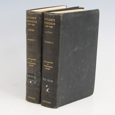 Lot 61 - Baynes, Norman H. (ed): The Speeches of Adolf...
