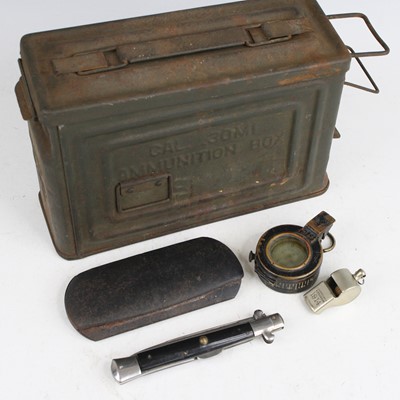 Lot 92 - A WW II Verner's Pattern Mk III brass cased...