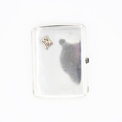 Lot 105 - An early 20th century Russian silver cigarette...