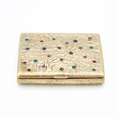 Lot 106 - A Russian gold plated Samorodok style jewelled...