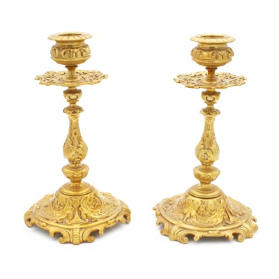 Lot 174 - A pair of late 19th century Louis XV style...