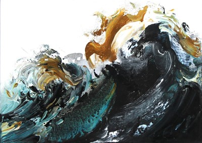 Lot 27 - Maggi Hambling (b.1945) - Summer Wave IV, oil...