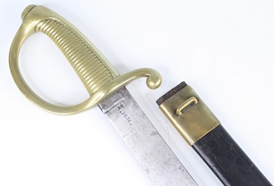 Lot 141 - A French model 1816 briquet short sword, the...
