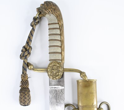 Lot A British 1887 pattern Midshipman's dirk, the...