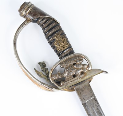 Lot An 1889 pattern Prussian Officers sword,...