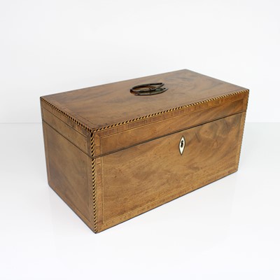 Lot 165 - An early 19th century mahogany and inlaid tea...