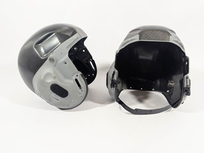 Lot 7 - A pair of RAF Typhoon helmet shells, a pair of...