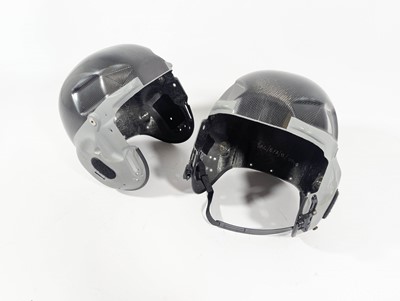 Lot 7 - A pair of RAF Typhoon helmet shells, a pair of...