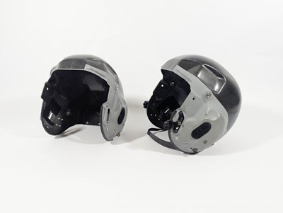 Lot 7 - A pair of RAF Typhoon helmet shells, a pair of...