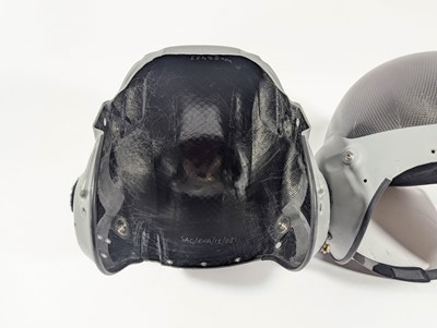Lot 7 - A pair of RAF Typhoon helmet shells, a pair of...