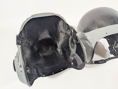 Lot 7 - A pair of RAF Typhoon helmet shells, a pair of...