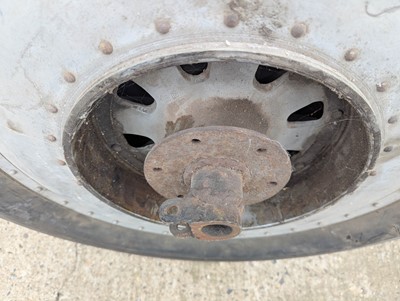 Lot 15 - A pair of vintage bi-plane wheels, dating from...