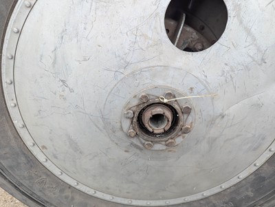 Lot 15 - A pair of vintage bi-plane wheels, dating from...