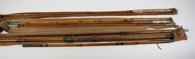 Lot 416 - A Sowerbutts of London 8ft two-piece split can...