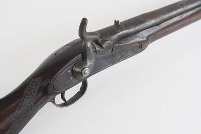 Lot 203 - A 19th century percussion carbine, having a...