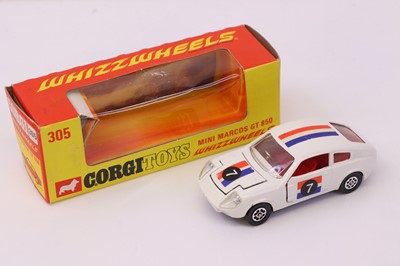 Lot 203 - Corgi Toys, No. 305 Mini Marcos GT850...
