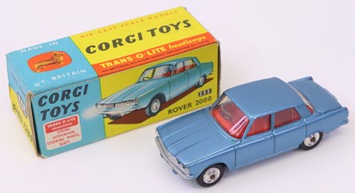 Lot 244 - Corgi Toys No. 252 Rover 2000 comprising of a...