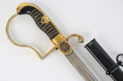 Lot 212 - A German Heer (Army) Officer's sword, having a...