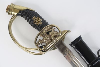 Lot 220 - An 1889 pattern Prussian Officers sword, the...