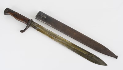 Lot 43 - A German model 98/05 mauser bayonet the 36cm...