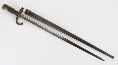 Lot 16 - A French model 1874 Gras bayonet, the 52cm...
