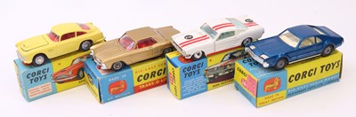 Lot 304 - Corgi Toys boxed saloon group, 4 examples to...