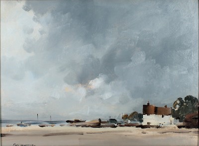 Lot 4 - Peter Burman (b.1950) - Norfolk Coast, oil on...