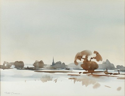 Lot 5 - Peter Burman (b.1950) - Suffolk Landscape,...