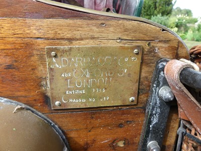 Lot 928 - A 1905 Darracq 10 hp, four-seat, rear entry...