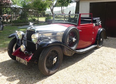 Lot 960 - A 1934 Alvis Firefly. Two-door DH four-seater...